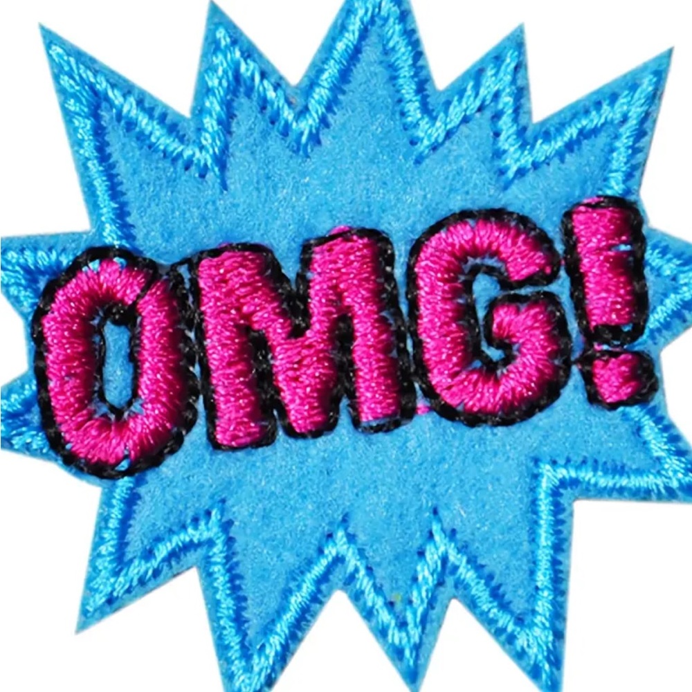 Iron on “OMG”